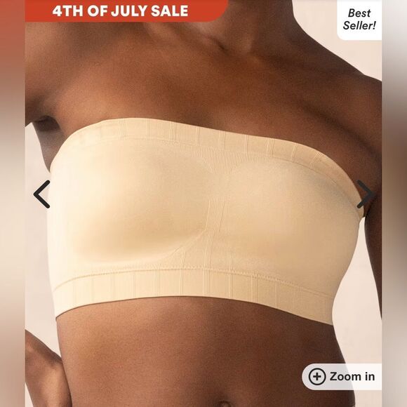 Truekind Convertible Strapless Bandeau Bra in chai large new with tags in packag - Picture 1 of 6